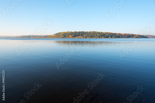 Calm lake in autumn