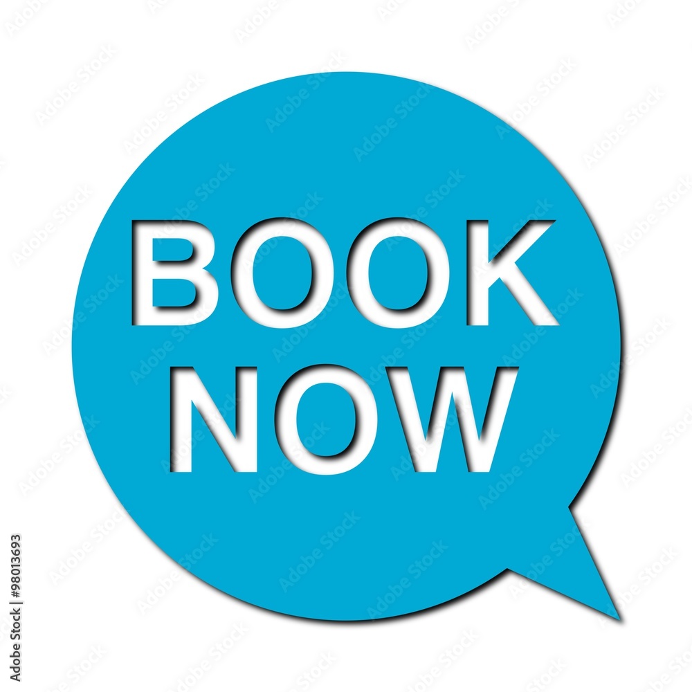 Speech Bubble book now with shadow Speech Bubble book now with shadow
