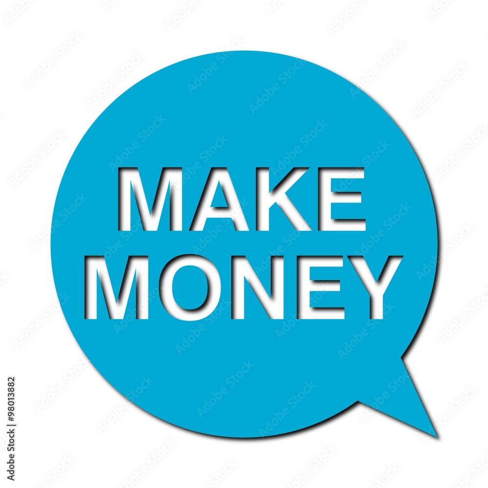 Speech Bubble make money with shadow Speech Bubble make money with shadow