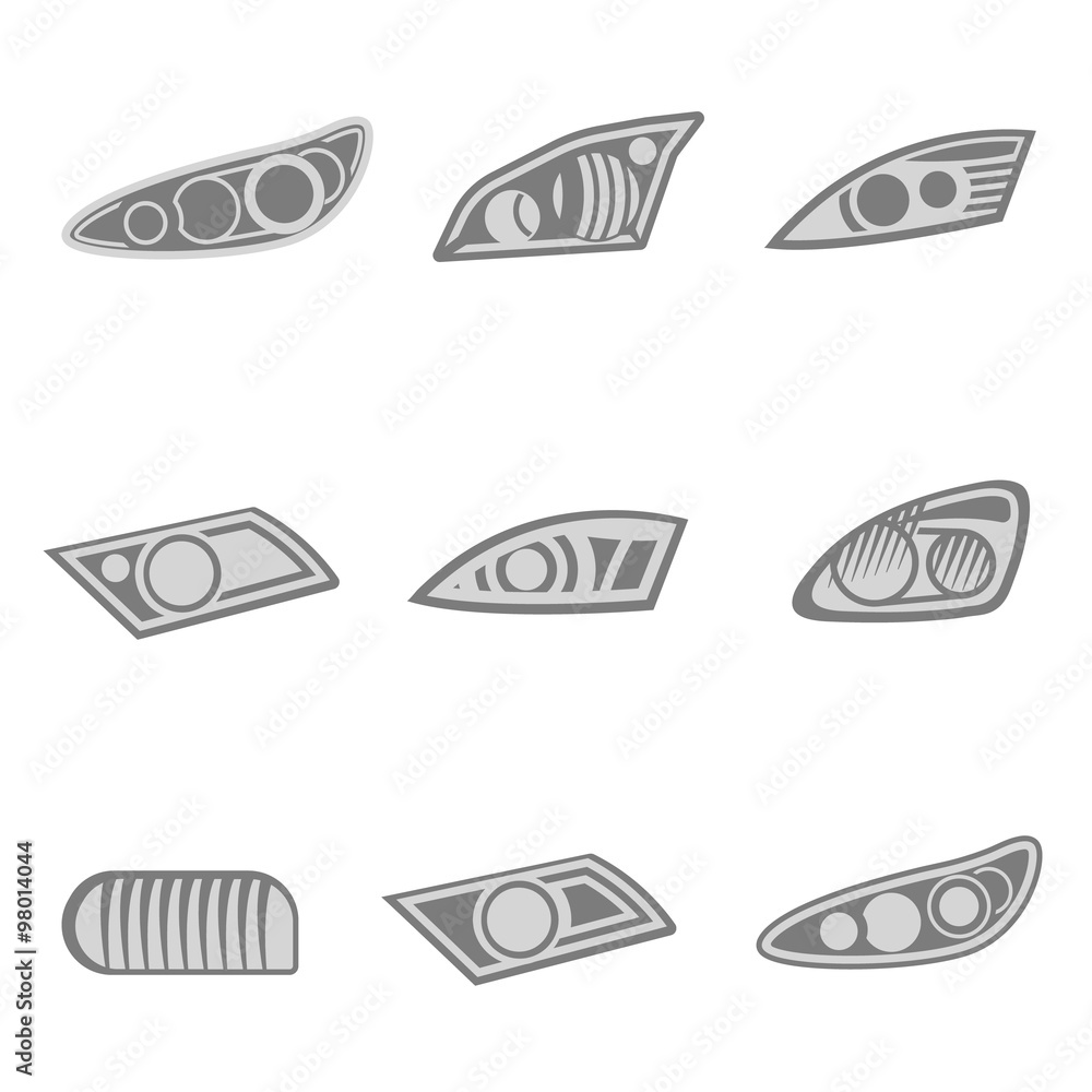 Car Headlights vector Car Headlights vector