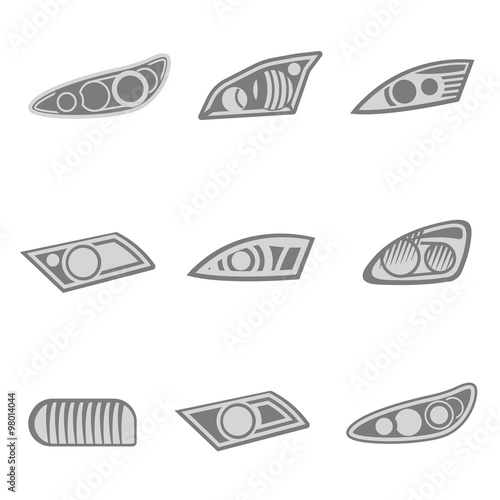 Car Headlights vector