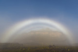 Surreal view on the top of Mount Roraima with rainbow