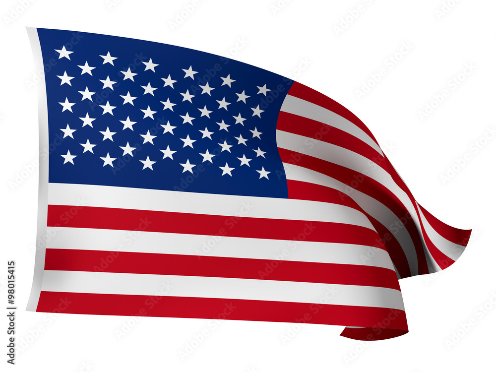 Fototapeta premium 3d usa flag