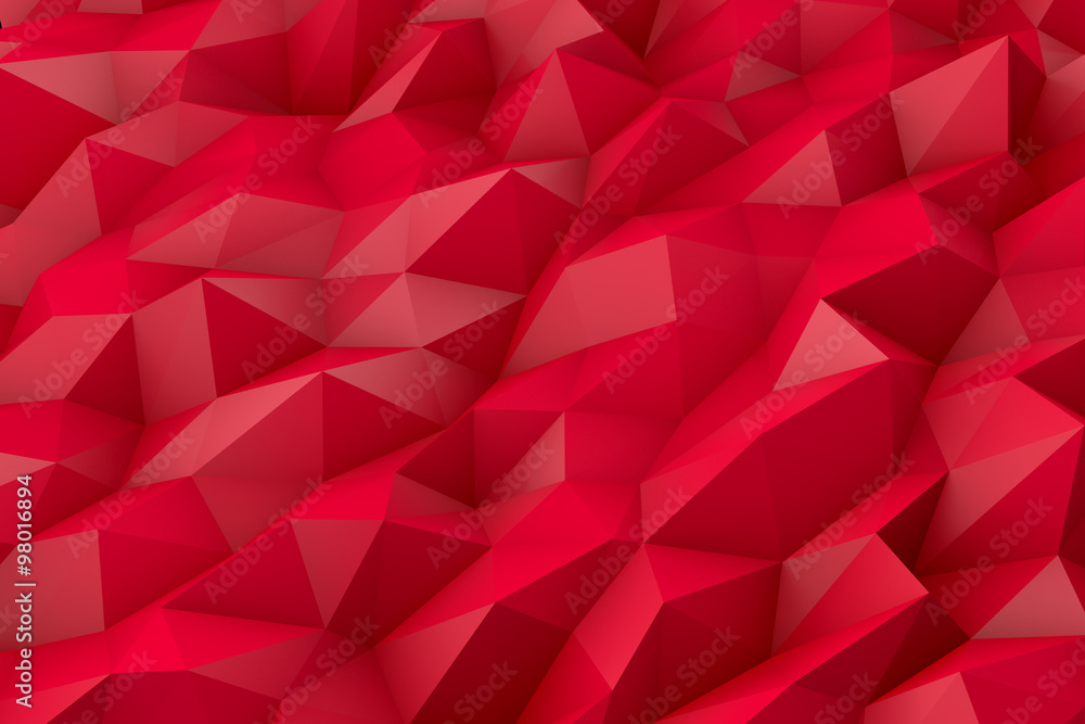 Abstract low poly 3d red color background Abstract low poly 3d red color background