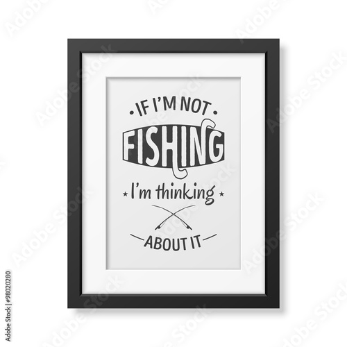 Quote typographical Background in the black frame 