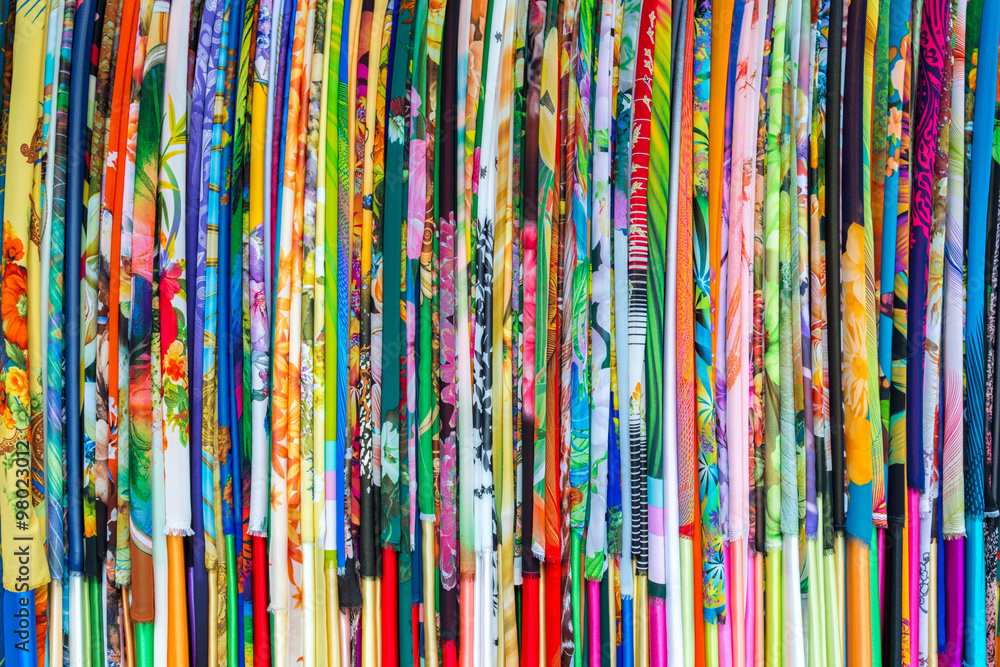 fabric and textiles in a factory shop