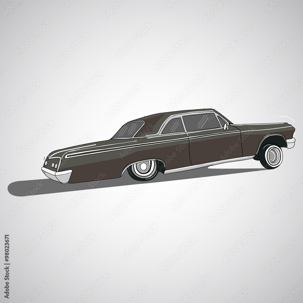 Vintage low rider logo, badge, sign, emblems, sticers and elements ...
