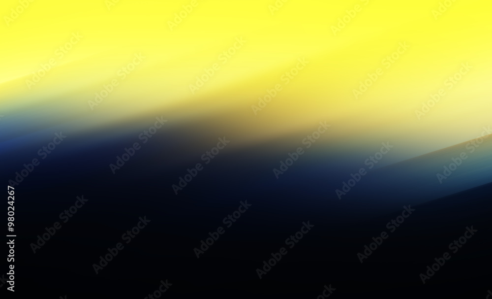 Horizontal vivid black and yellow abstraction background backdro