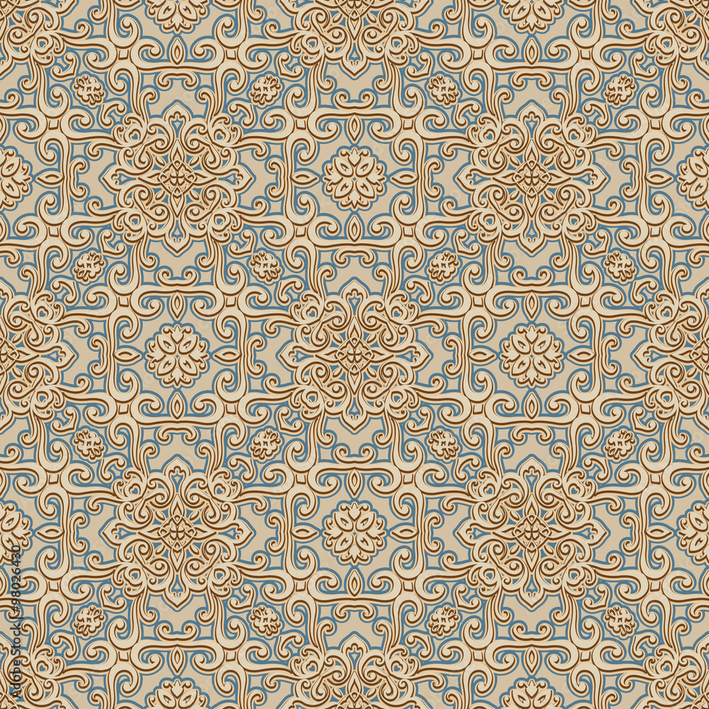 Orient ornament, seamless pattern