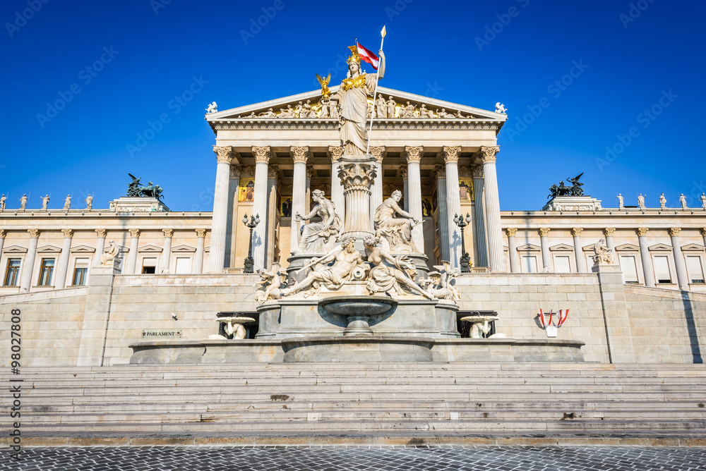 Fototapeta premium Wiedeń, Parlament, Austria