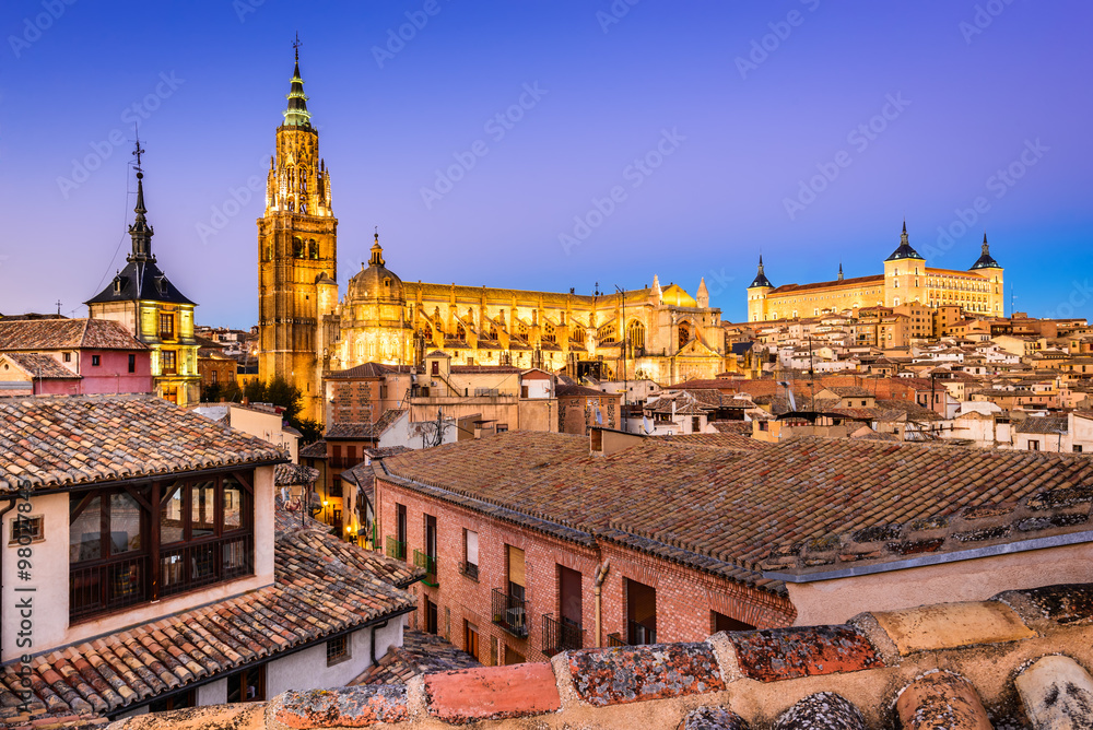 Toledo, Castilla la Mancha, Spain - obrazy, fototapety, plakaty 