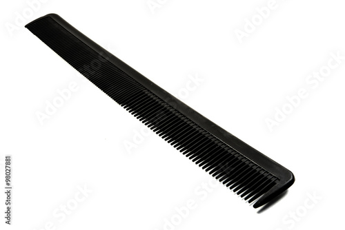 black hairdresser tool on white background