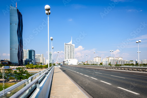 Canvas Print Vienna, Donaucity, Austria