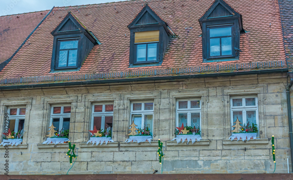 Weihnachtlich geschmückte Fenster Weihnachtlich geschmückte Fenster