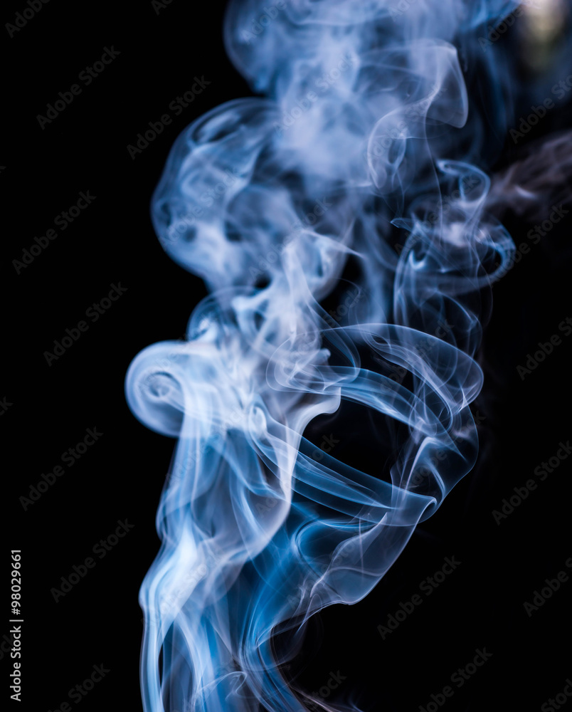 Fototapeta premium smoke on black background