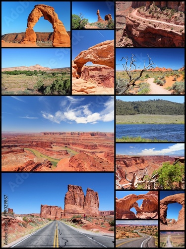 Utah - travel photos collage