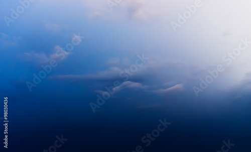 Horizontal dramatic cloud background backdrop