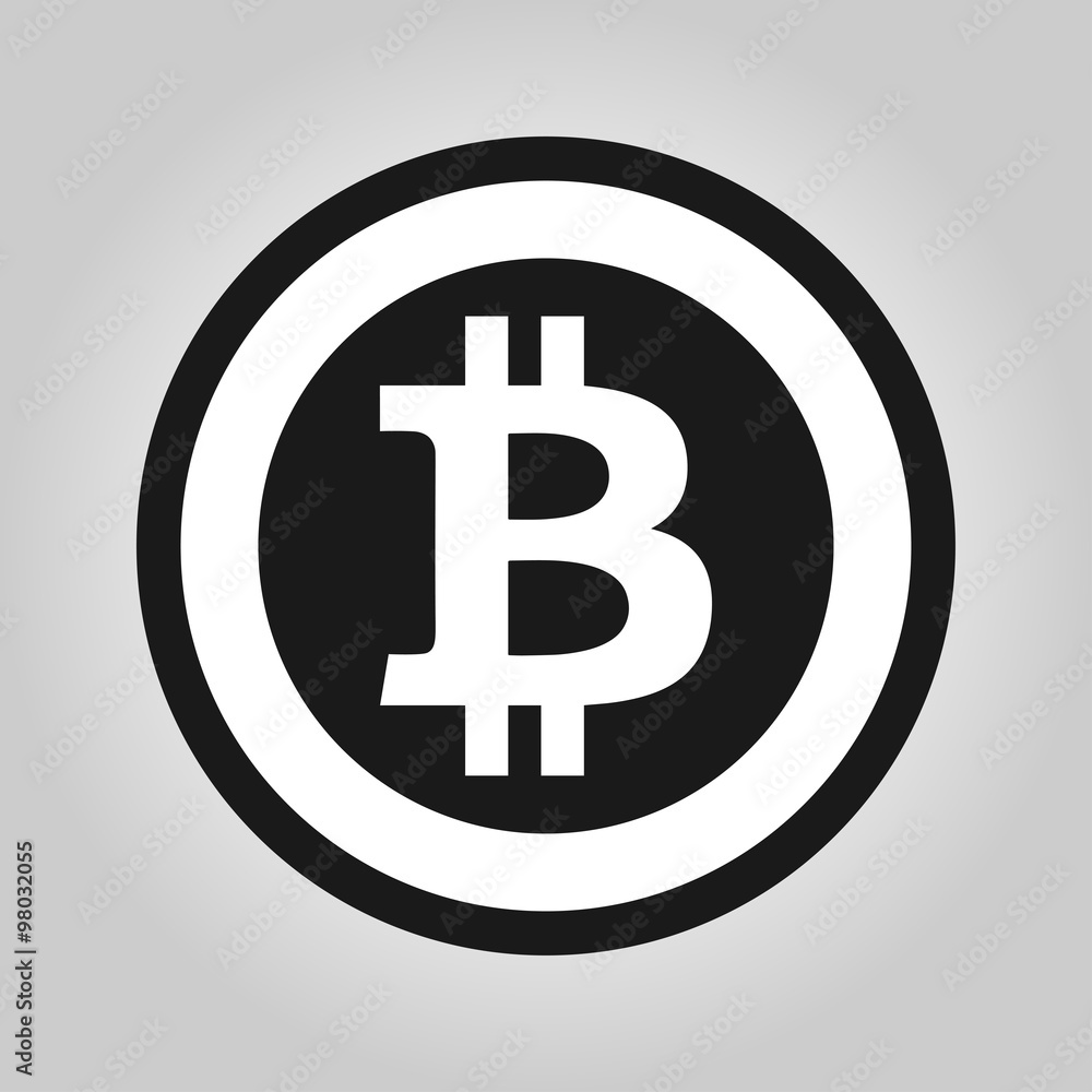Bitcoin symbol in flat design. Vector illustration. Bitcoin symbol in flat design. Vector illustration.