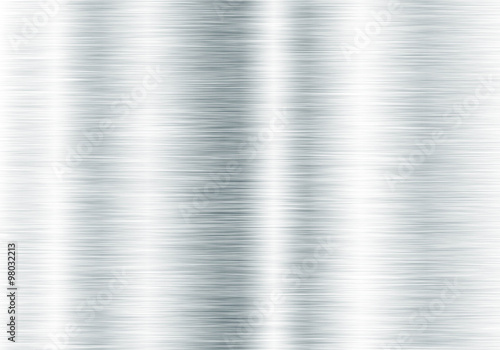 Metal background or texture of brushed steel plate with reflections Iron plate and shiny