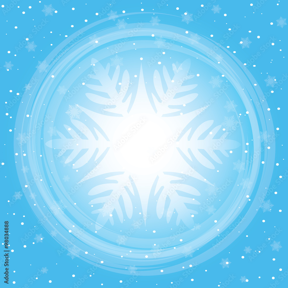 Winter snowfall vector illustration. Template for a greeting card Winter snowfall vector illustration. Template for a greeting card