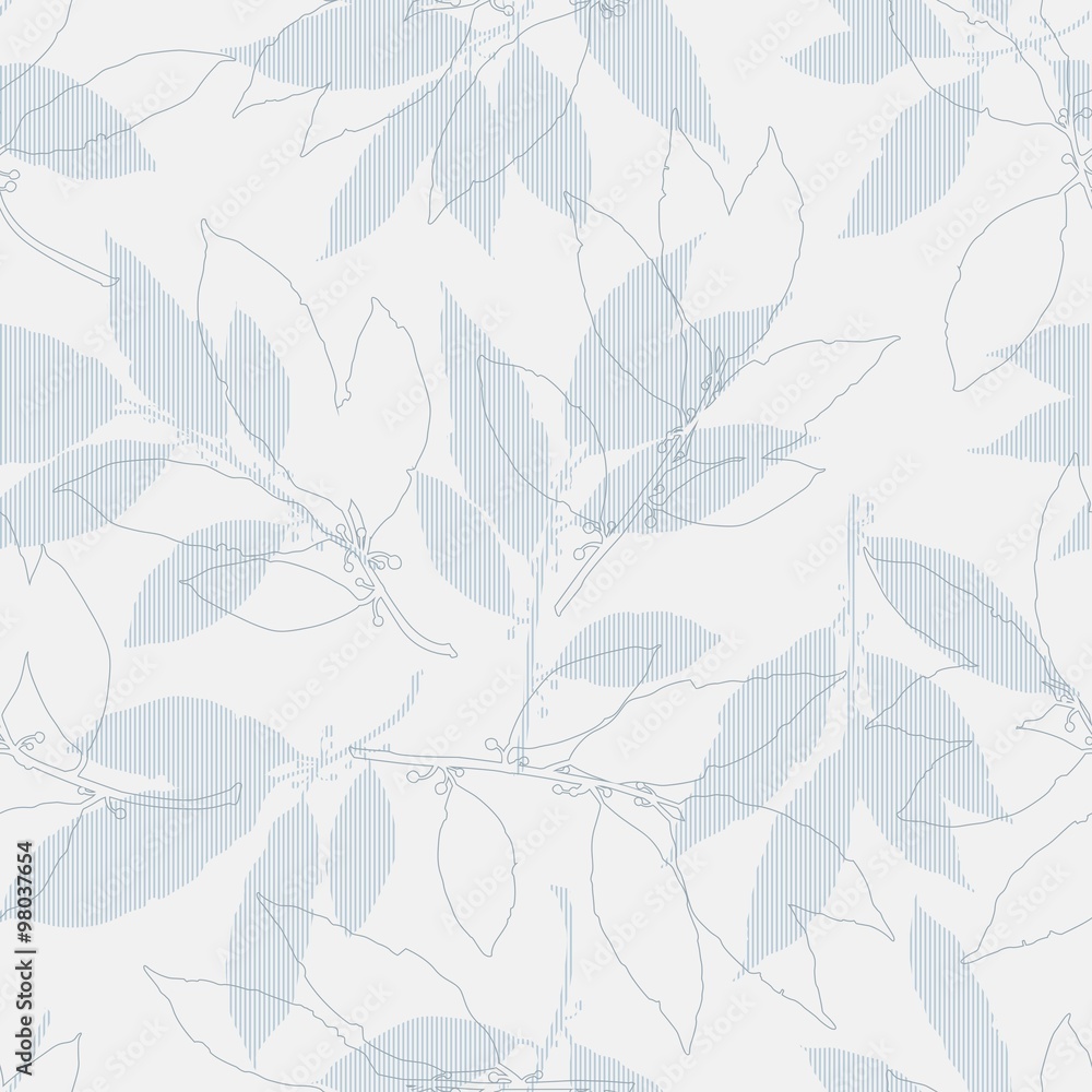 Fototapeta premium Floral Seamless Pattern Background
