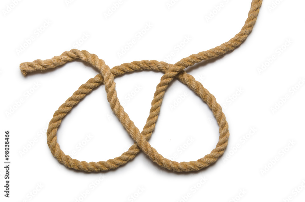Concept with long hemp rope Concept with long hemp rope