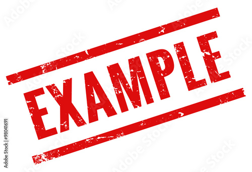 Example Stempel rot