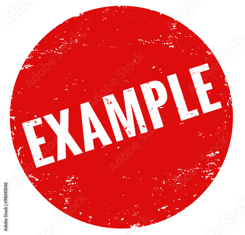 Example Stempel rot