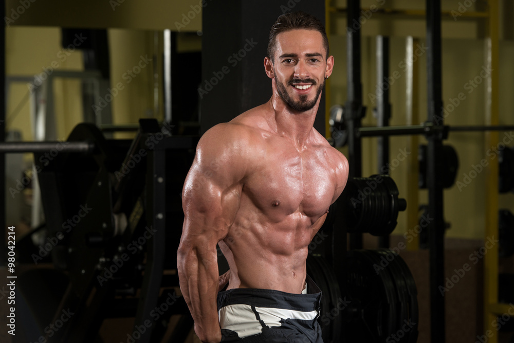Portrait Of A Physically Fit Muscular Young Man Portrait Of A Physically Fit Muscular Young Man
