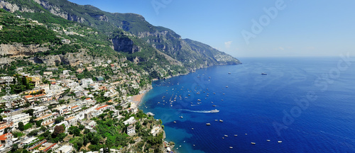 Fototapeta Naklejka Na Ścianę i Meble -  Positano panoramic view, Amalfi coast, Italy