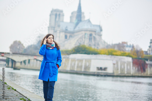 Beautiful young tourist in Paris © Ekaterina Pokrovsky