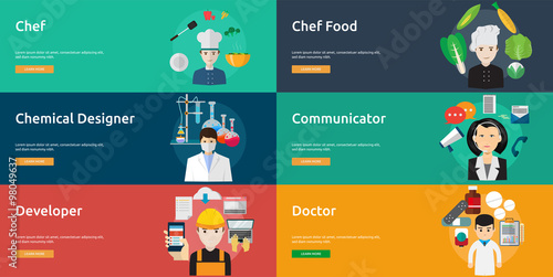Human Profession Banner Set