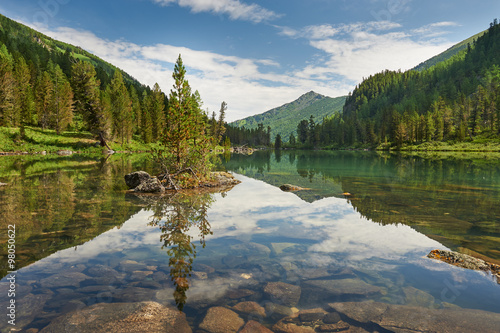 Beautiful summer landscape, Altai mountains Russia.