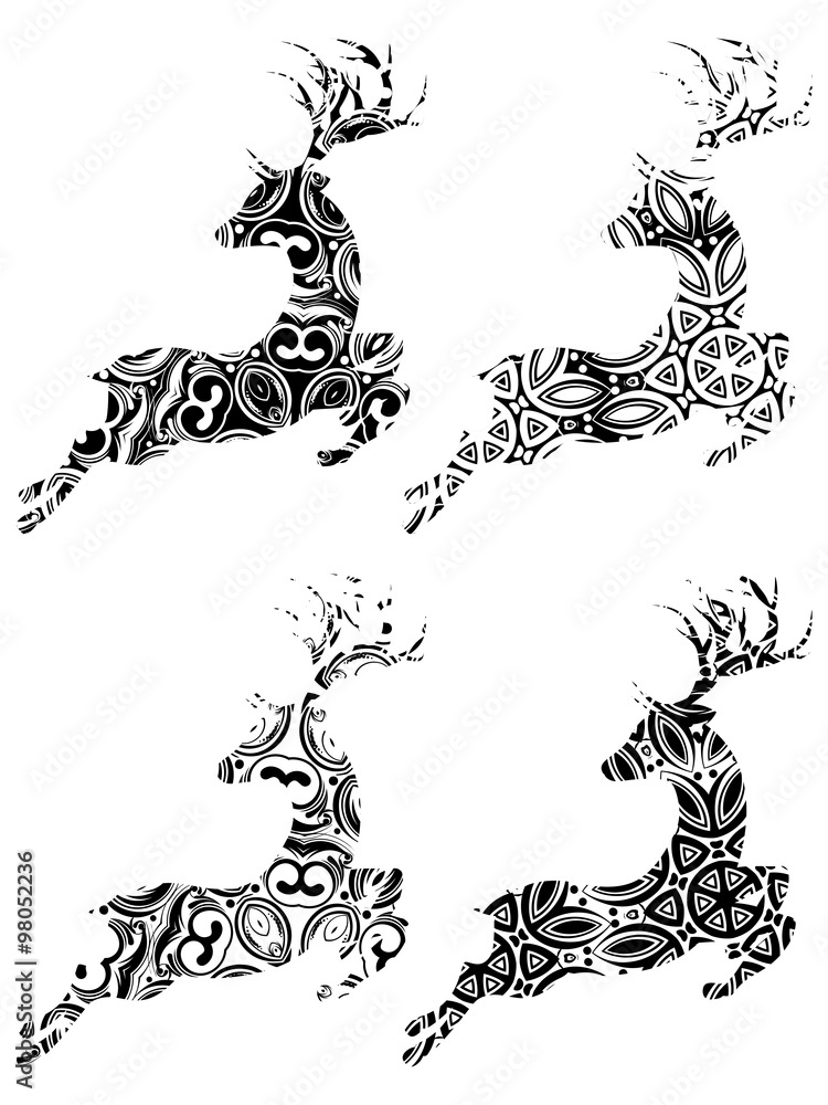 Fototapeta premium Cartoon Ornamental Deer