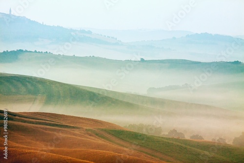 Hilly landscape of Tuscany