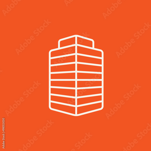 Office building line icon.