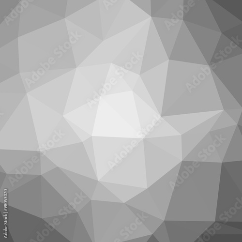 grey abstract background of triangles low poly