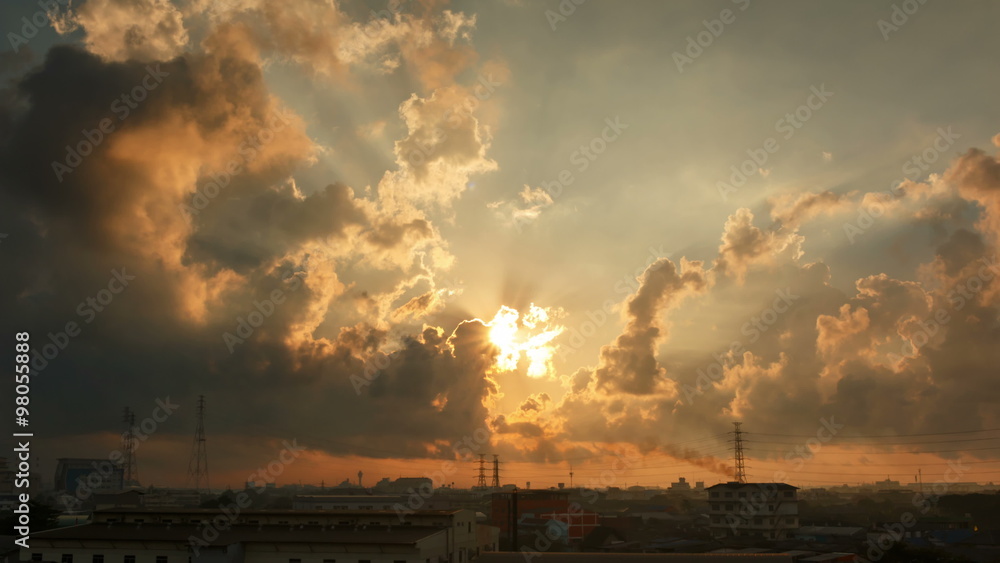 Time lapse view of Bangkok city skyline at sunrise, Thailand, 4K
Time lapse view of Bangkok city skyline at sunrise, Thailand, 4K