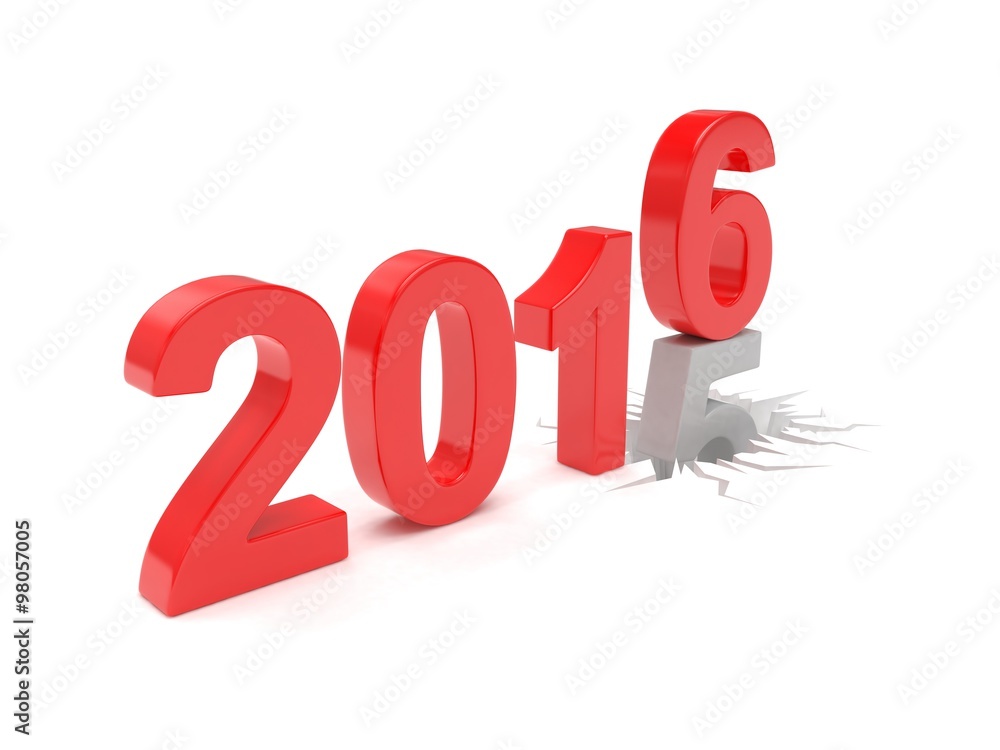 2015-2016 change new year 2016 isolated 2015-2016 change new year 2016 isolated