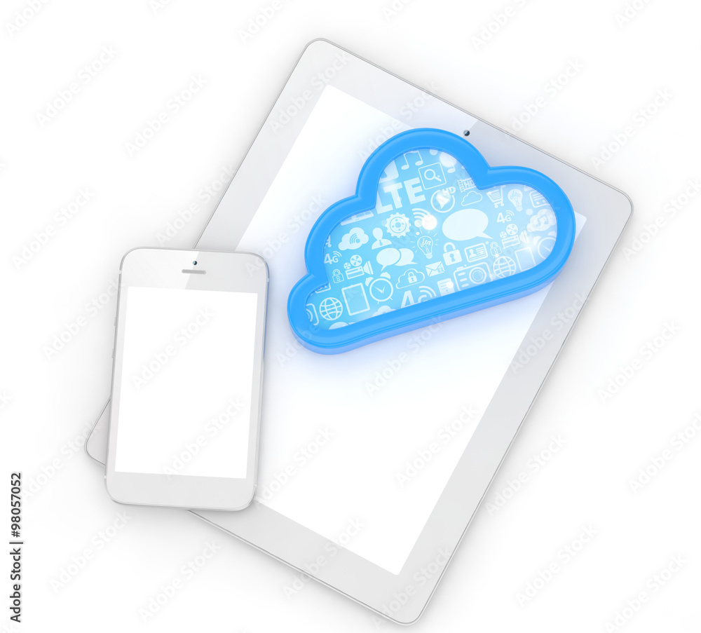 tablet pc, smart phone and cloud tablet pc, smart phone and cloud