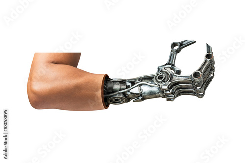 Metallic robot hand