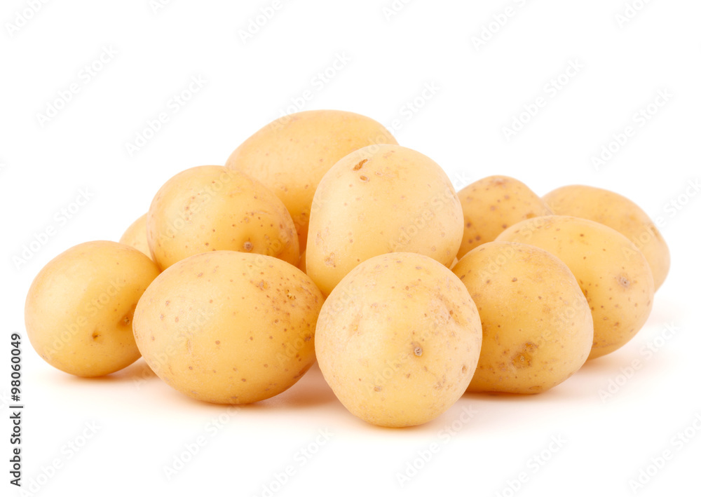 new potato tuber isolated on white background cutout new potato tuber isolated on white background cutout