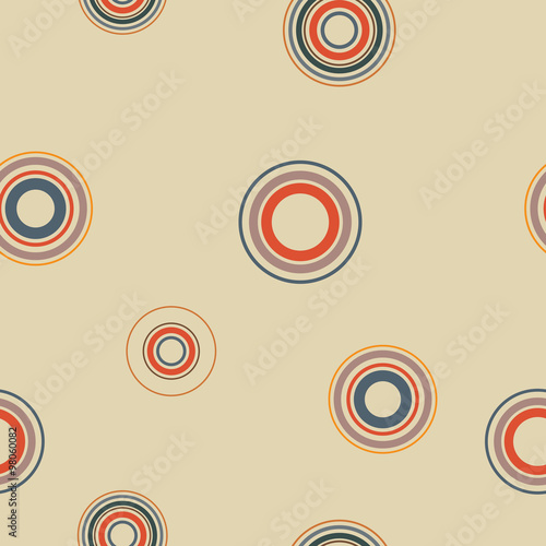 Seamless background from circles  vector illustration.