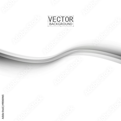 Vector white of wavy banner. 