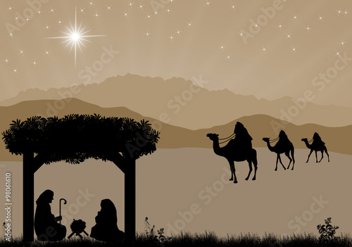 Christmas nativity scene