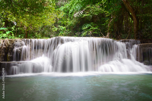 Huay Mae Kamin Waterfall, beautiful waterfall