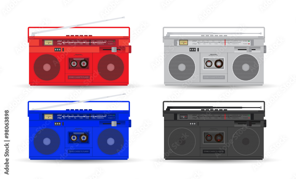 Magnetic cassette player. Vector Magnetic cassette player. Vector