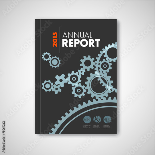 Modern Vector abstract brochure / report design template