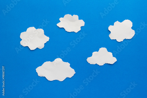clouds paper craft artwork