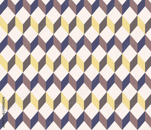 Abstract Retro Isometric Shape Background for Business